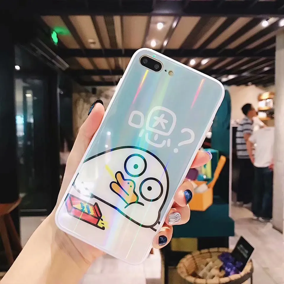 Glass Back Cases Tempered Phone Case For iPhone 6 6S Plus Funda x 7 Coque X 8 Housing Capa |