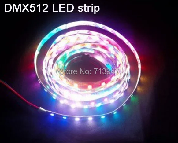 5mX DMX512 Светодиодная лента Авто Адресуемая 5 в Светодиодная лента 24 Pixel/m 24 светодиода s/m с белой печатной платой Бесплатная доставка