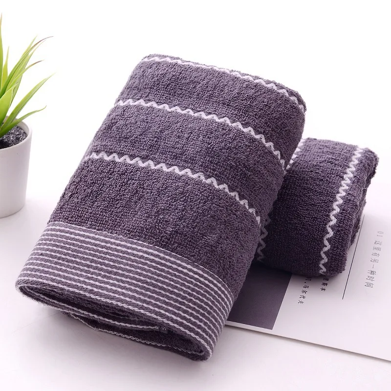 grey Stripe 35*75 см, чесаное хлопковое полосатое полотенце, премиум класса, роскошное банное полотенце, с рисунком облака, в восточном стиле, для сауны, душа, пляжное полотенце - Цвет: grey Stripe