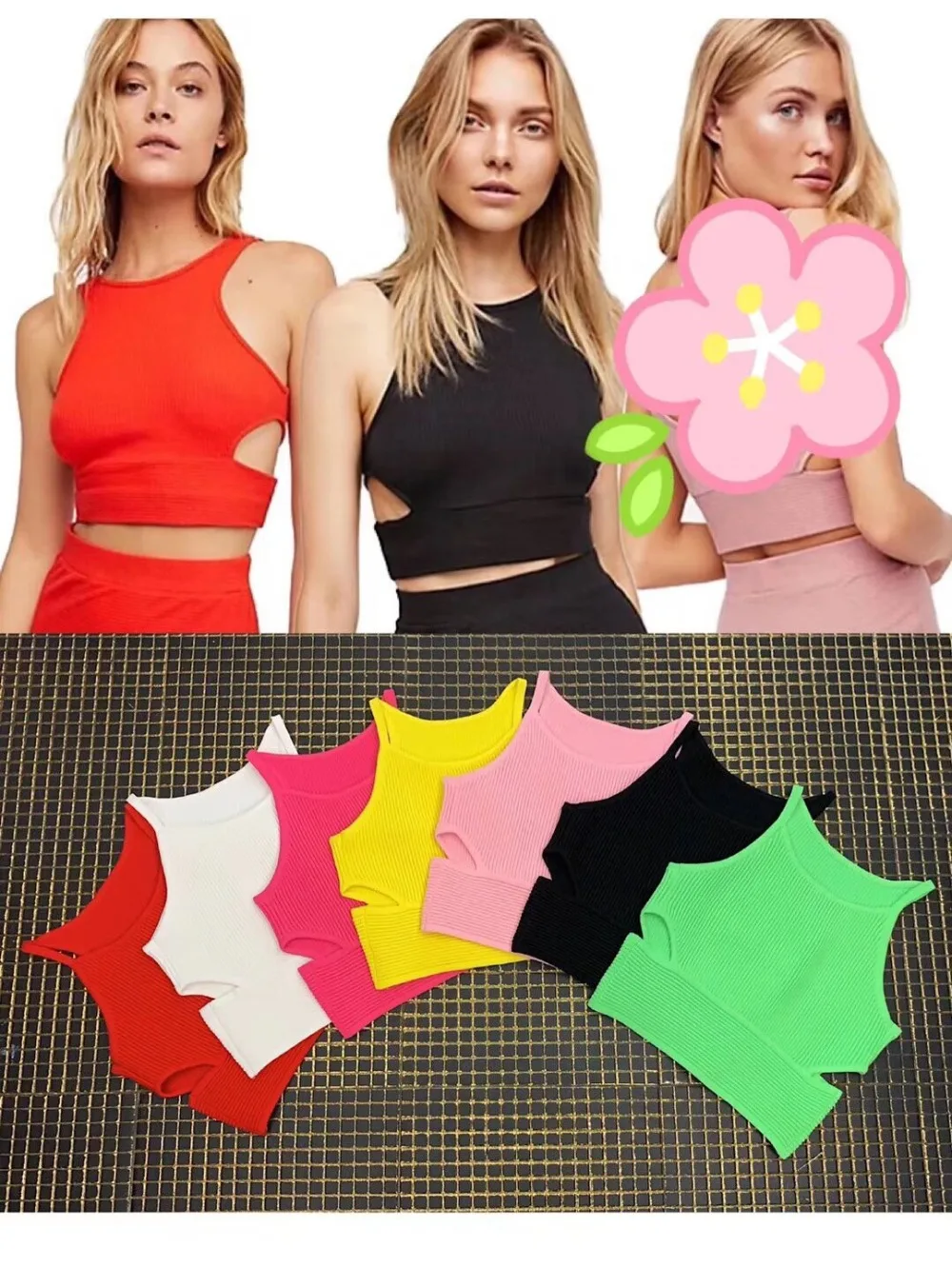 

7 Colors Ladies Short Sexy Bodycon Mini Tops Celebrity Fashion wear tops High Quality