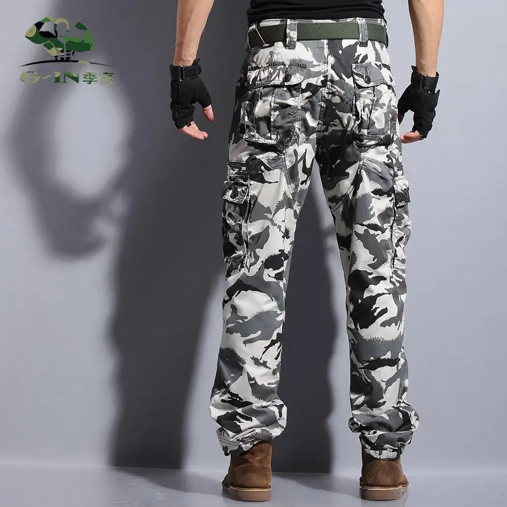 2016 брендовые новые мужские военные брюки карго с несколькими карманами