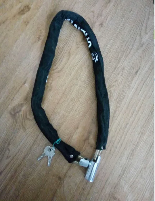 Замок для велосипедной цепи, черный, сверхмощный, для мотоцикла, мотороллера, мотоцикла, мотороллера, велосипедная цепь, замок, Аксессуары для велосипеда
