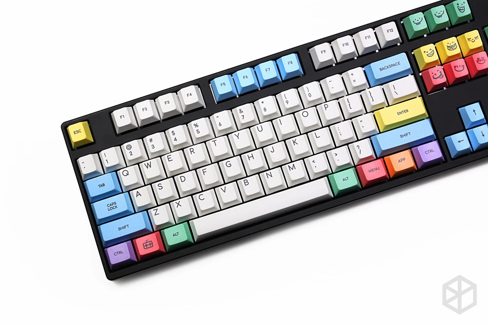 Вишневый профиль краситель Sub Keycap Set PBT пластиковый мелок для механической