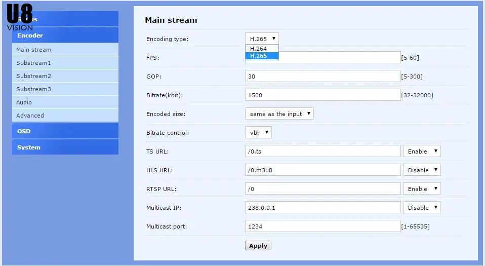 H.265 HEVC MPEG-4 AVC/H.264 HDMI видео кодировщик передатчик прямой трансляции