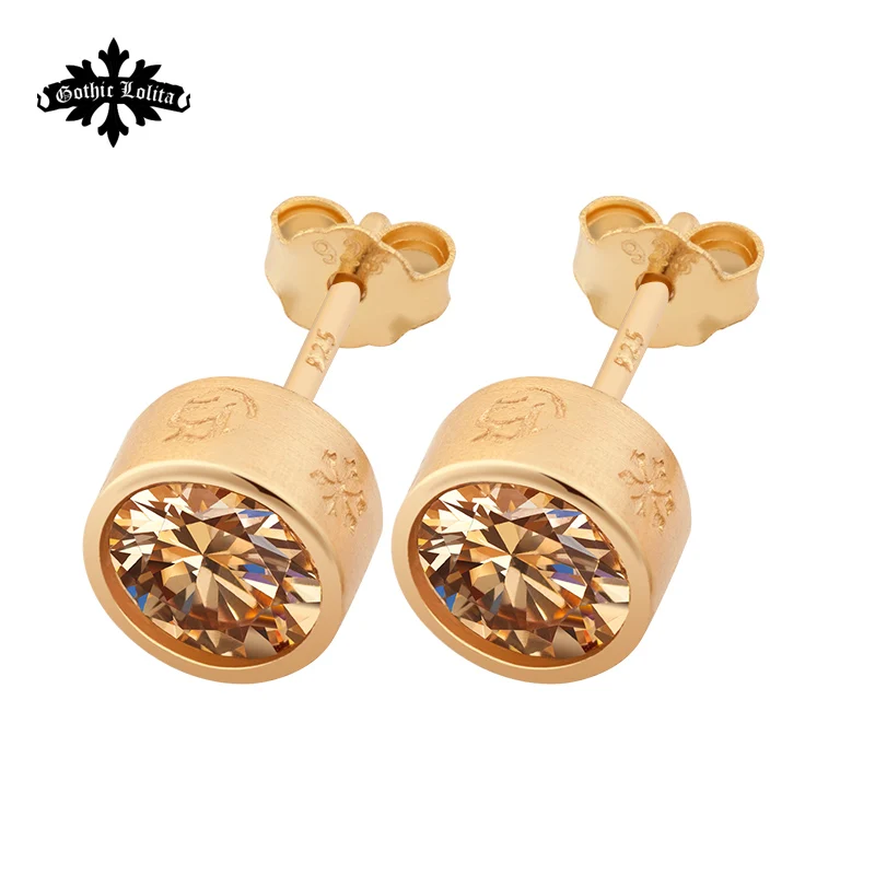 925 стерлингового серебра серьги стержни инкрустация искусственный циркон с