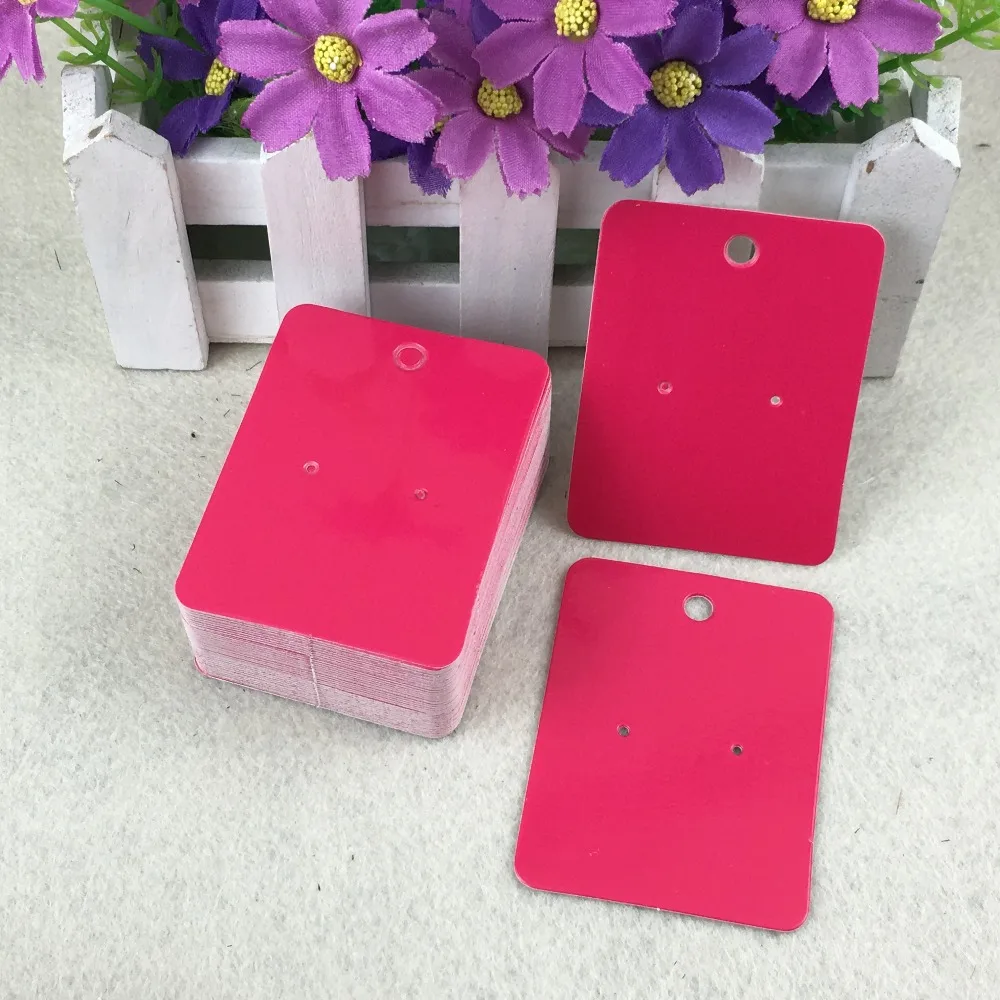 200pcs 6.5*5cm Fashion Paper Cards Earring/Jewelry Ear Studs Display Card Blank Earring Hang price Tags | Украшения и аксессуары