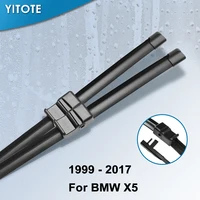 YITOTE Windscreen Wiper Blades for BMW X5 E53 E70 F15 Fit Hook / Side Pin / Push Button Arms Exact Fitting From 1999 to 2017