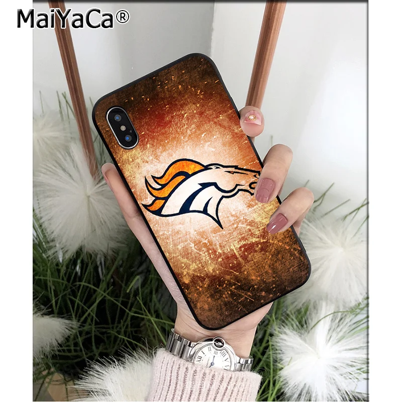 A8 Мягкий силиконовый чехол MaiYaCa Denver Broncos из ТПУ для телефона iPhone 6S 6plus 7 7plus 8 8Plus X Xs MAX 5 5S XR - Цвет: A8