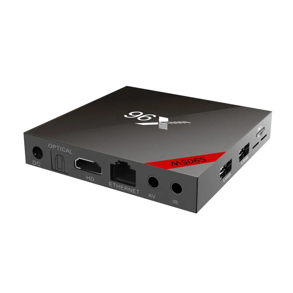 ТВ приставка X96 X96W Android 7 1 Amlogic S905W + 8 Гб 2 16 ГБ Bluetooth поддержка 4 ГГц Wi Fi HD 4K медиаплеер