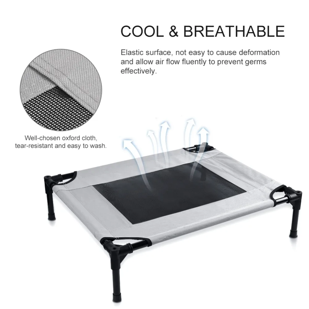 Petacc кровать для домашних животных повышенные кровати сетчатый коврик собачий