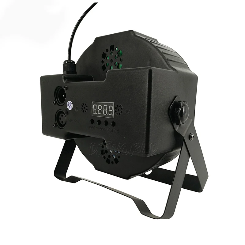 DJworld светодиодный плоский Par 7x9 Вт RGB 3в1 освещение DMX512 светодиодный сценическое освещение DJ диско шоу Клубные Вечерние огни