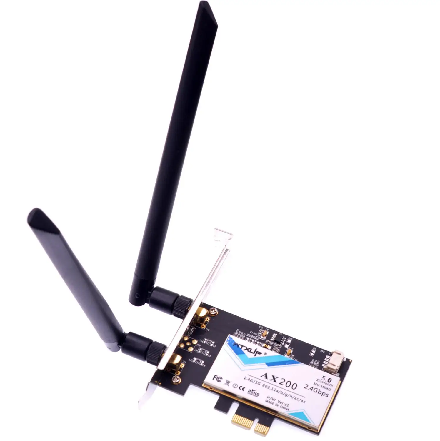 AX200NGW 802.11ax 2 4 Гбит/с Настольный Беспроводной Wi Fi адаптер WLAN PCI e Bluetooth 5 0 с антенной 2x8