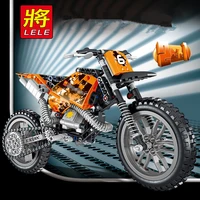 253pcs technology series building blocks motorcycle diy model assembling building blocks brick gift for kids