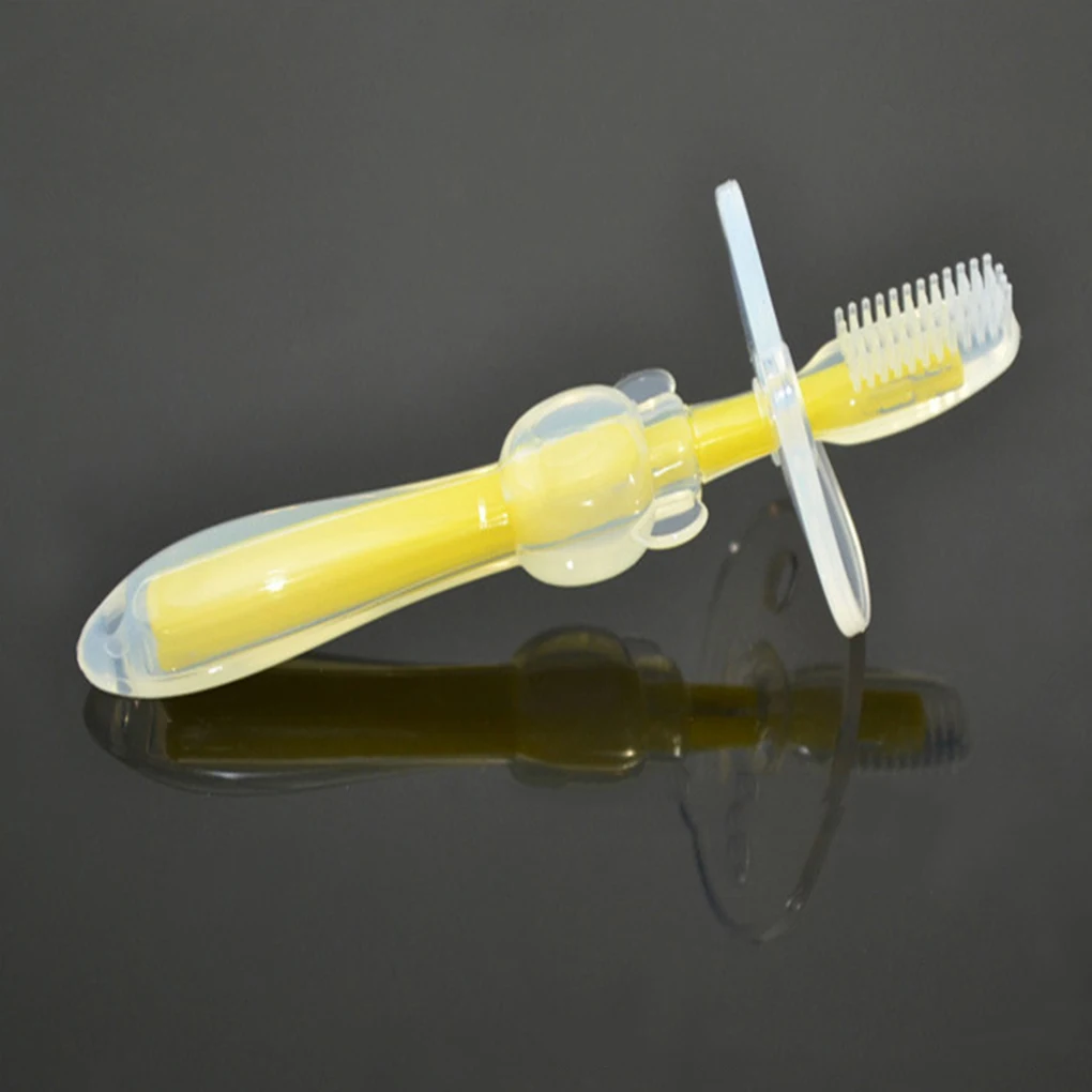 

Kids Soft Safe Silicone Teething Toothbrush Baby Infants Training Teeth Brush Newborn Chew Toy