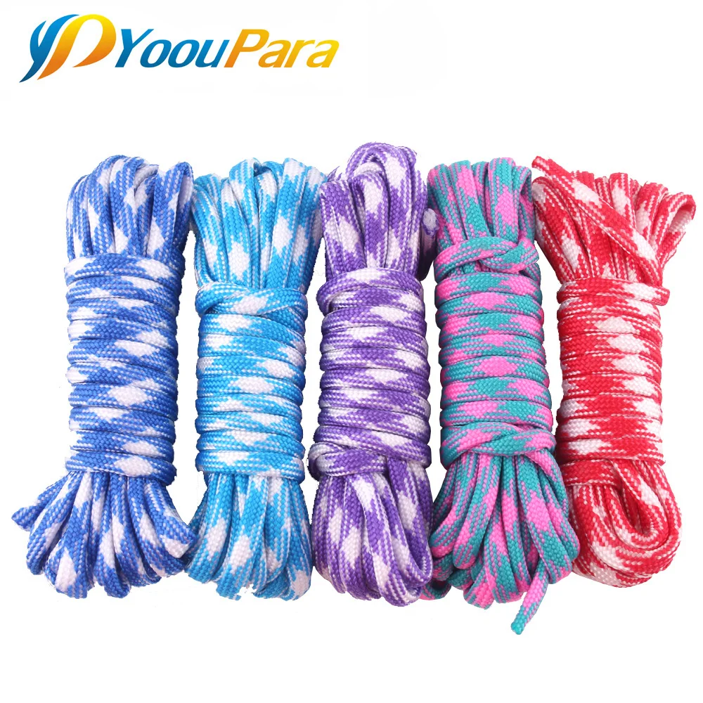 Трехметровый Паракорд случайный цвет 550 веревка Cuerda Escalada Mil Spec Type III 7 нитей