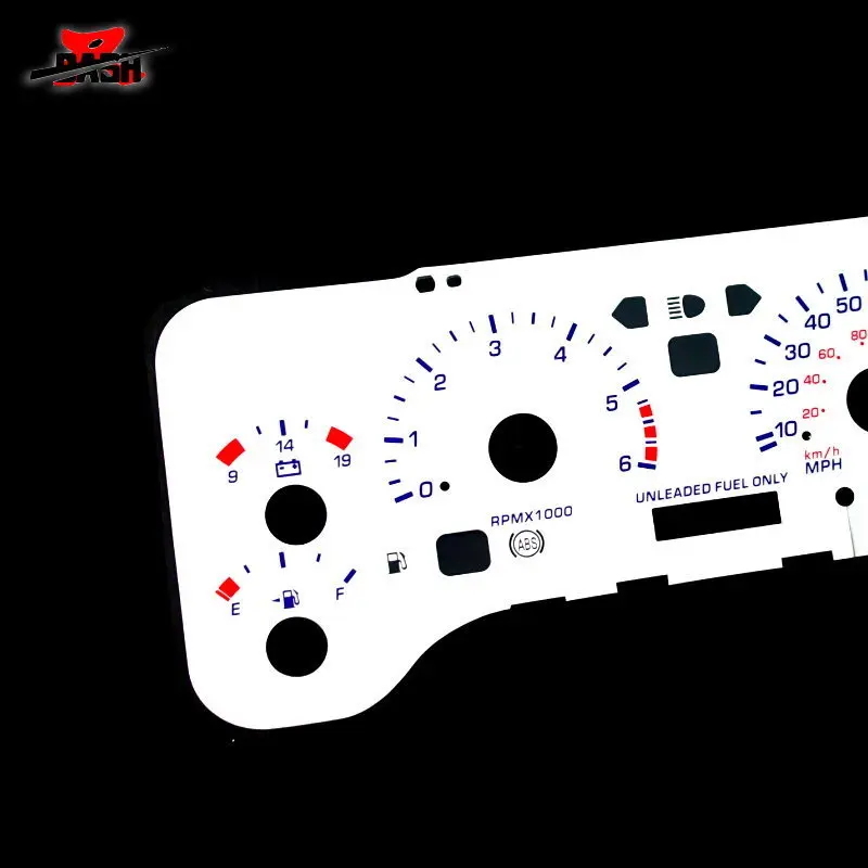 DASH EL Glow Gauge для Jeep Wrangler TJ белые с синим и зеленым светом 100 миль/ч 6000 об/мин|gauge|gauge light
