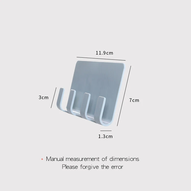 

Hot Sale Wall Cell Phone Bracket 4 Colors Mobile Phone Charging Holder for Wall Traceless 4 Hook Receiving Hanger Bracket