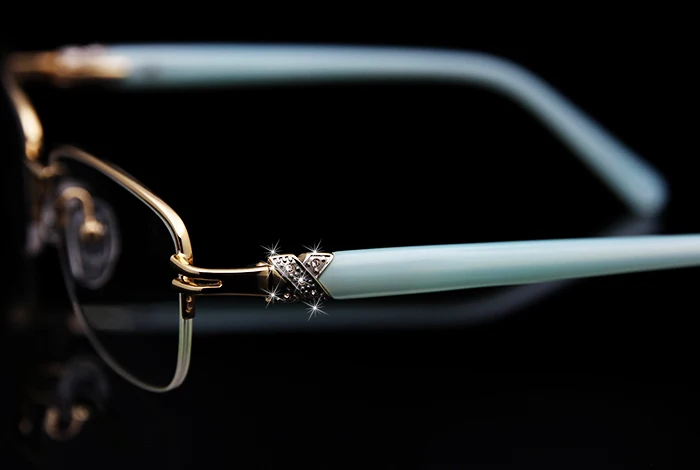 Модные брендовые дизайнерские оправы для очков женские роскошные алмазные