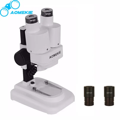 Бинокулярный стереомикроскоп AOMEKIE, 20X/40X