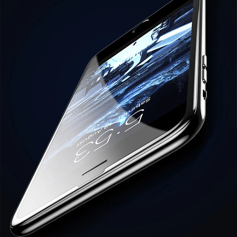 Закаленное стекло для iphone 6 S 7 8 10 X Защитное экрана Plus с чистящими