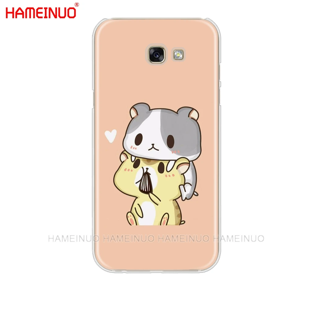 HAMEINUO Kawaii Molang мультфильм аниме собака кот сотовый телефон чехол для Samsung Galaxy A3 A310 A5