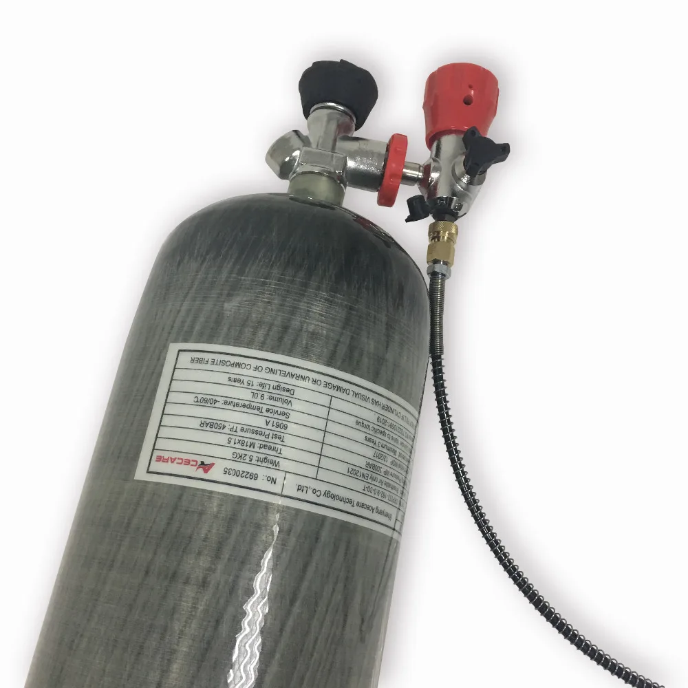 AC109301 9L CE 4500Psi баллон из углеродного волокна SCBA для пневматического ружья охоты с