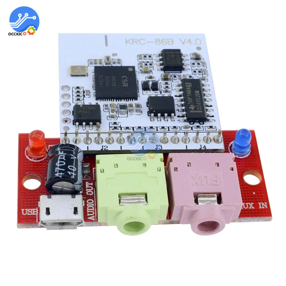 KRC 86B Bluetooth V4.0 стерео аудио приемник модуль беспроводной микро USB 3 5 мм динамик