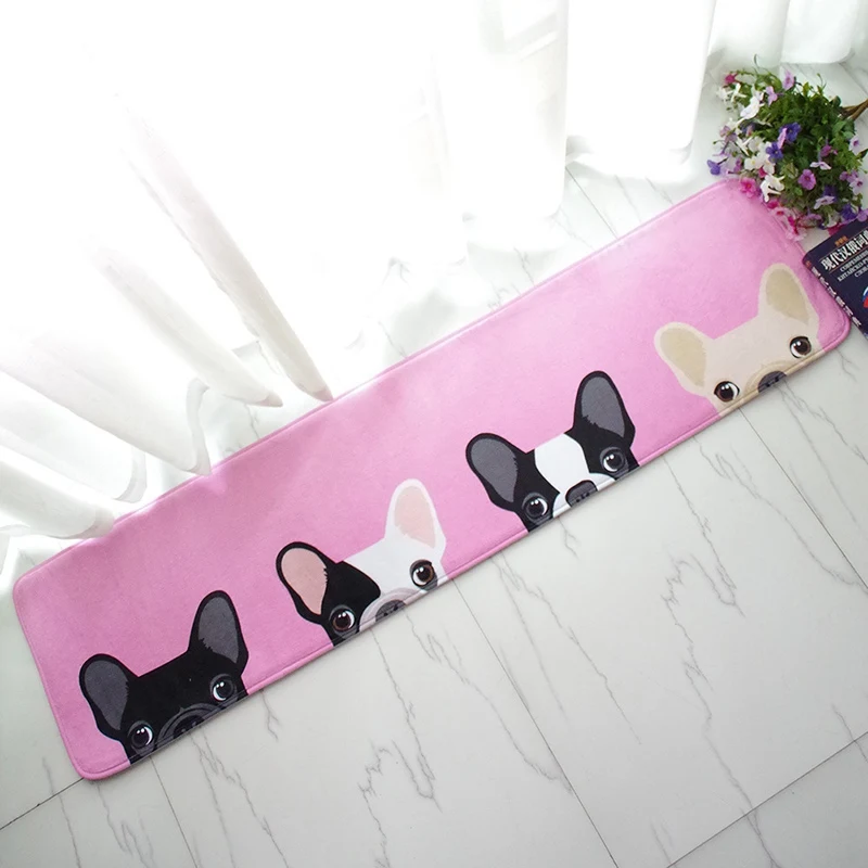 Dog Doormat Floor Mat Printed Carpet Kitchen Non-slip Mats Cartoon Bedroom Rug Living Room Bathroom Tapete | Дом и сад