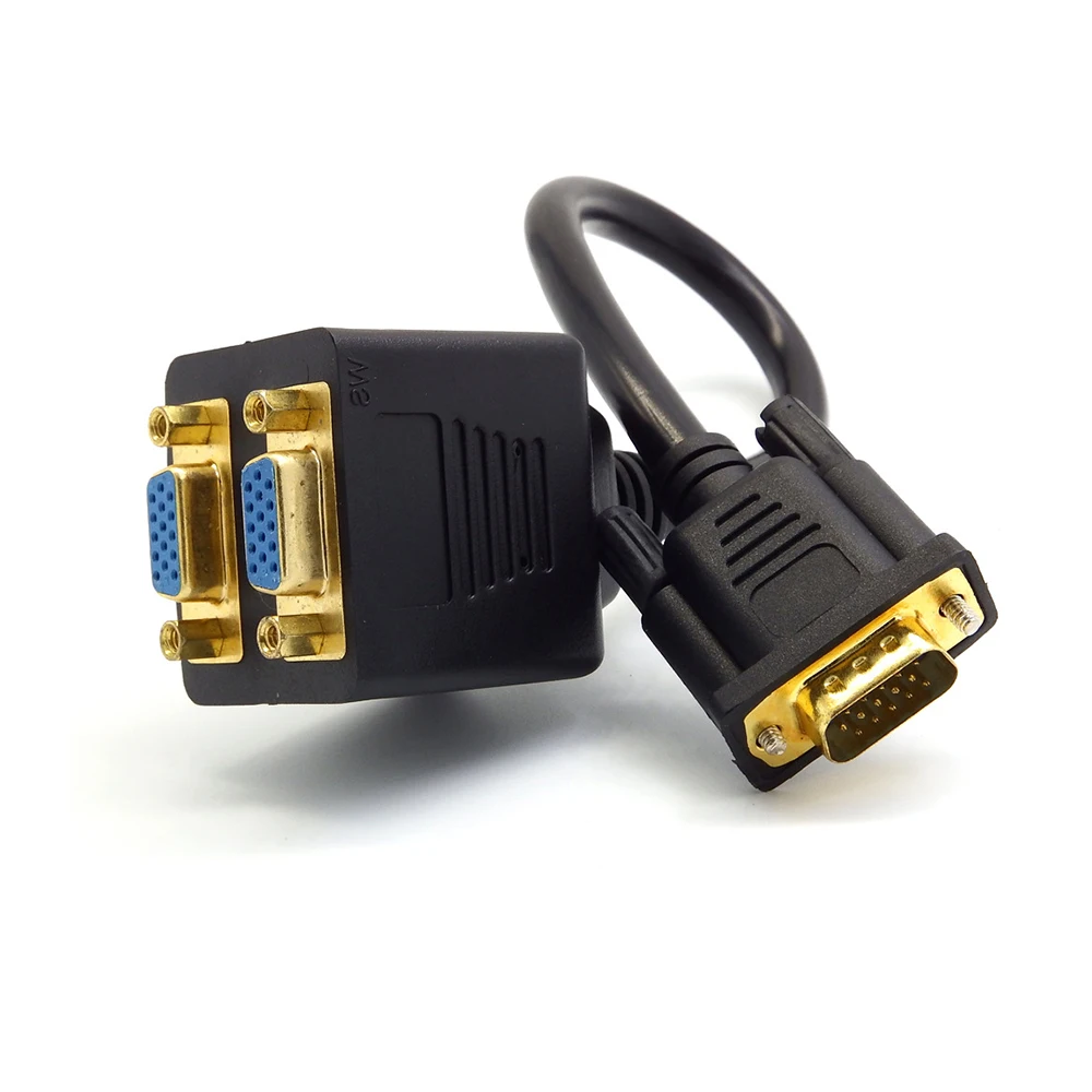 Разветвитель VGA 2 в 1 для HDMIVGA аудио преобразователь высокой четкости адаптер