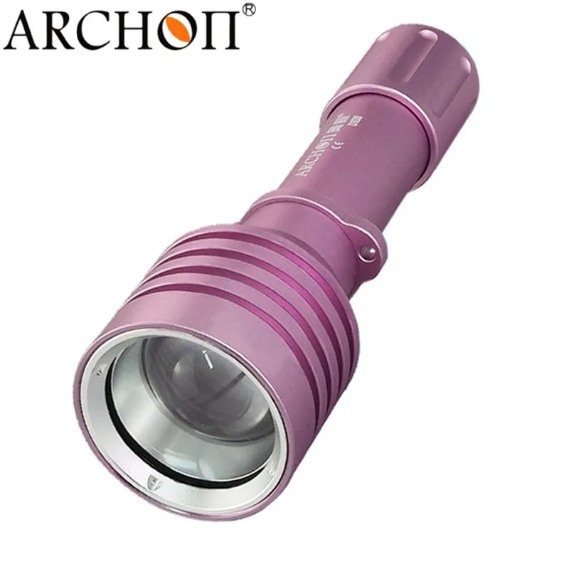 No battery charger ARCHON D10U W16U светильник для дайвинга с 3 режимами, масштабируемый светильник-вспышка для дайвинга, подводный водонепроницаемый охотничий фонарь, фонарь для аккумулятора 18650 - Испускаемый цвет: No battery charger