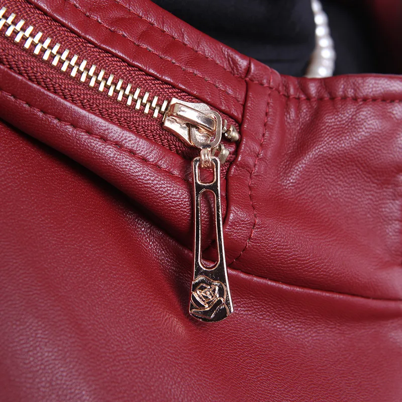 Большие размеры 6XL для женщин среднего возраста кожаная куртка пальто с капюшоном плюс хлопок тепло pu кожаные куртки осень зима пальто OKXGNZ1163