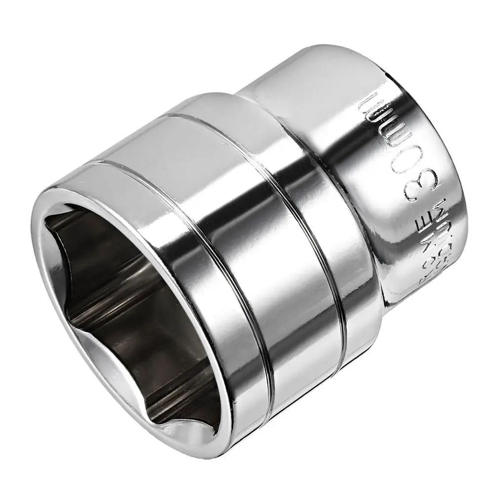 

uxcell New Arrival Cr-V Steel 1/2-inch Drive 20mm 23mm 30mm 6-Point Socket Shallow Socket Deep Socket for DIY Hand-making