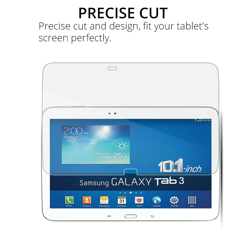 9H защита экрана из закаленного стекла для samsung Galaxy Tab 3 10,1 SM-P5200 GT-P5200 P5210 Ультрапрозрачная пленка с защитой от царапин