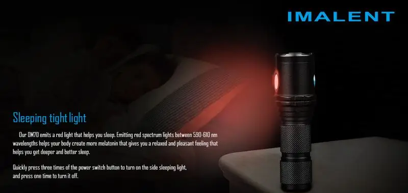 Imalent DM70 фонарик измеритель мощности Велоспорт Lanternas de led de alta potencia Велоспорт уличный фонарик cilcismo Велоспорт taser shock