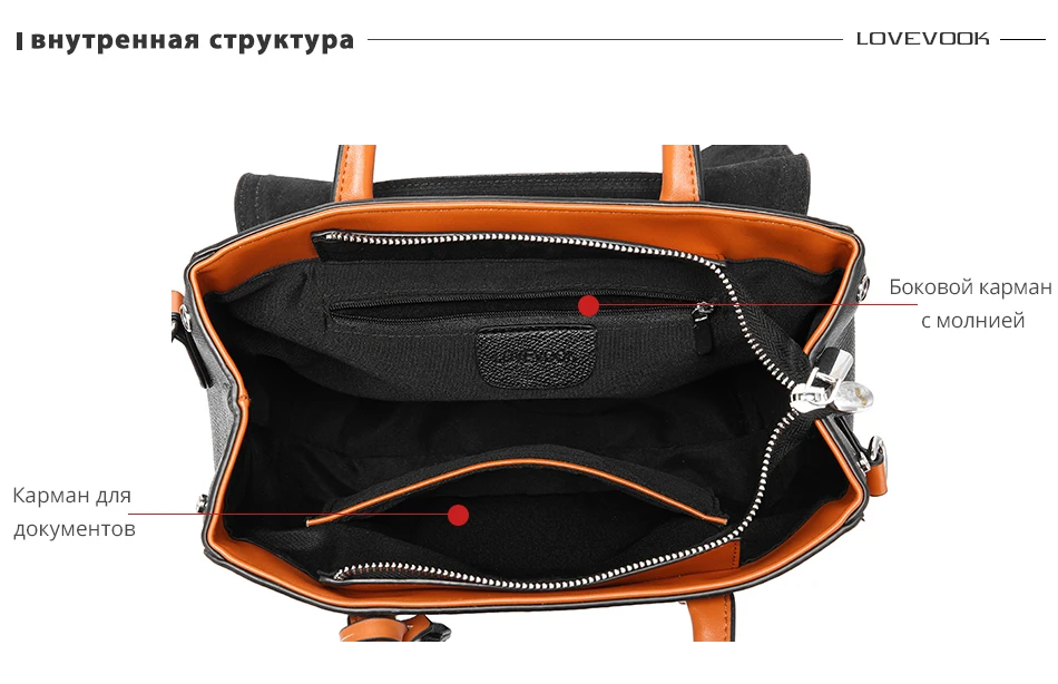 Женская сумка в руках LOVEVOOK, большая сумка на плечо с короткими ручками, сумочка через плечо с двумя ременями для женщины и девочек, изготовлена из искусственной кожи