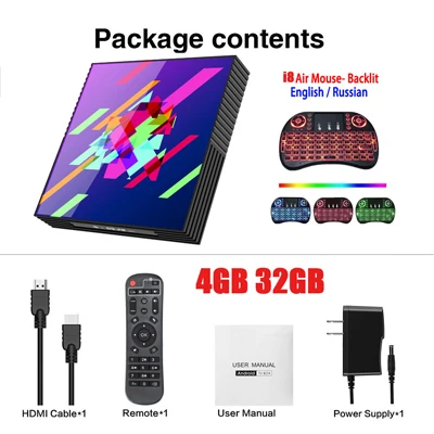 4GB 32GB i8blacklit Приставка ТВ Google Play ТВ приставка Android 9,0 Rockchip RK3318 4 Гб 64 Гб Смарт ТВ приставка Bluetooth 2,4/5,0G WiFi Android ТВ приставка PK H96MAX - Цвет: 4GB 32GB i8blacklit