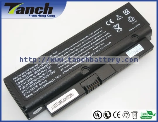 Аккумуляторы для ноутбука HP COMPAQ HSTNN DB53 OB53 447649 251 454001 001 2210b Presario B1208TU B1203TU 14 4 V