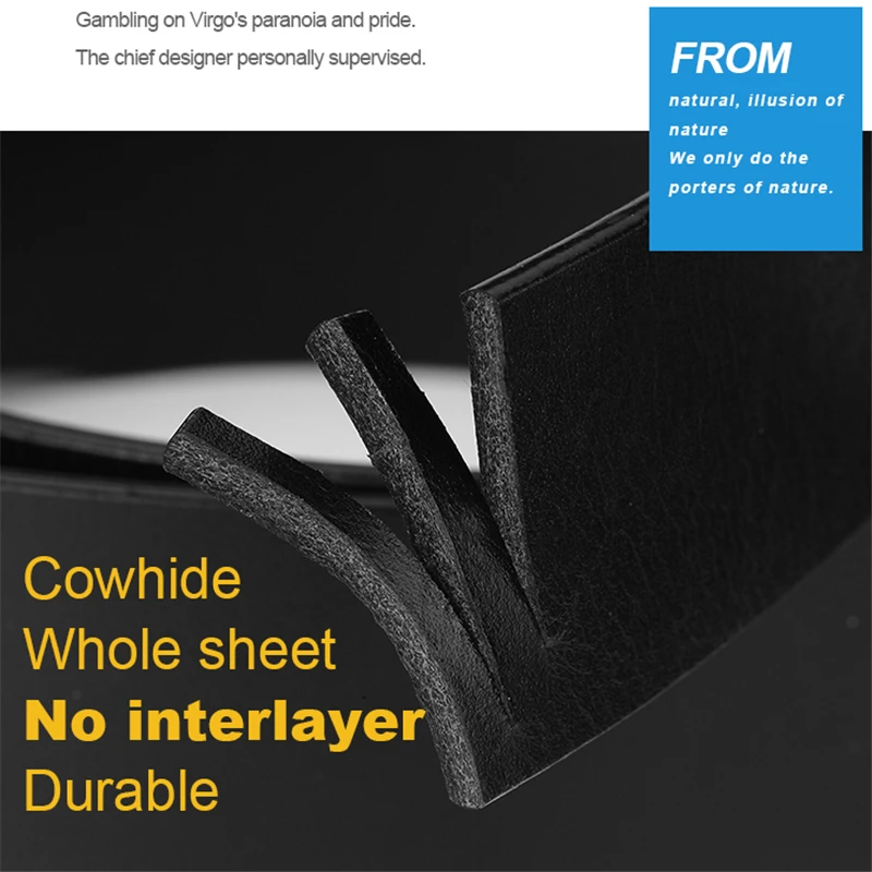 MartinPOLO автоматический для мужчин пояс модные черные пояса из натуральной кожи