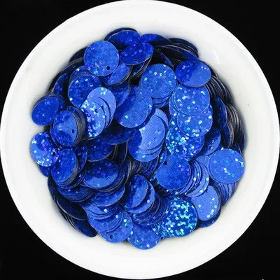 Laser Dark Blue ISequins 600 шт 6 мм лазерной блесток Lentejuelas Para Manualidades DIY швейная фурнитура ПВХ блестка Lantejoula для Craft - Цвет: Laser Dark Blue
