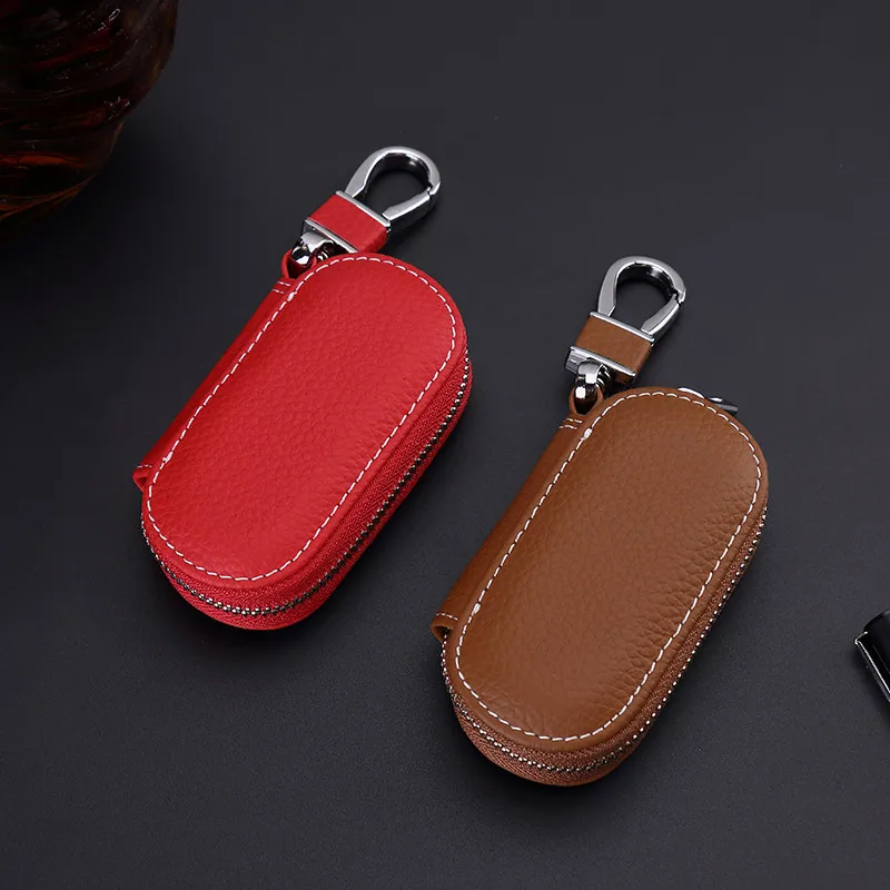 2018 натуральная коровья кожа мужская и женская сумка для ключей от машины кошелек