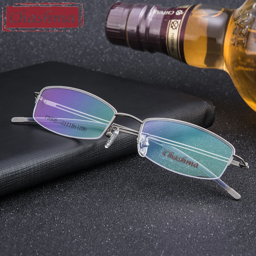 Мужские и женские очки Chashma высококачественные в полуоправе с IP покрытием не