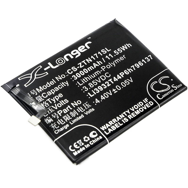 Аккумулятор Cameron Sino для Nubia NX569H NX569J Z17 Mini 3000mAh / 11.55Wh|Цифровые аккумуляторы| |