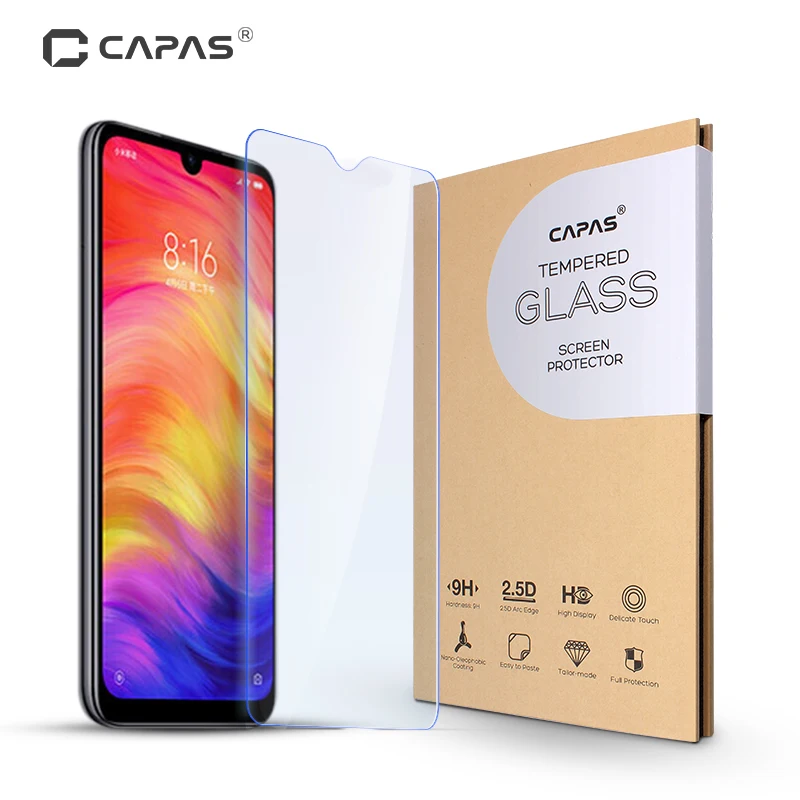 Для Redmi Note 7 стеклянный защитный экран для Xiaomi закаленное стекло Прозрачный