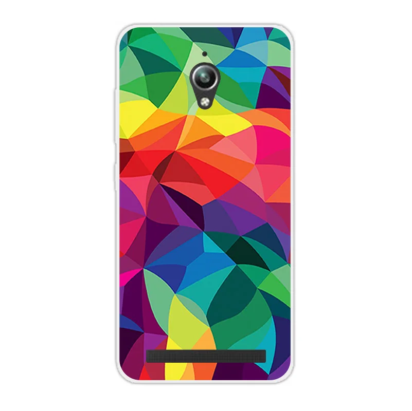Силиконовый чехол для Asus Zenfone Go ZC500TG мягкая задняя крышка тигровый дизайн ZC ZC500 500TG
