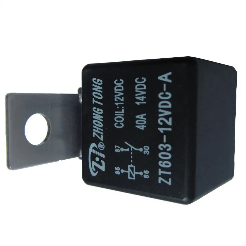 

EE поддержка 10 шт железная обязанность 12V 40A 40 AMP SPST реле 4 Pin 4 P автомобильный Грузовик