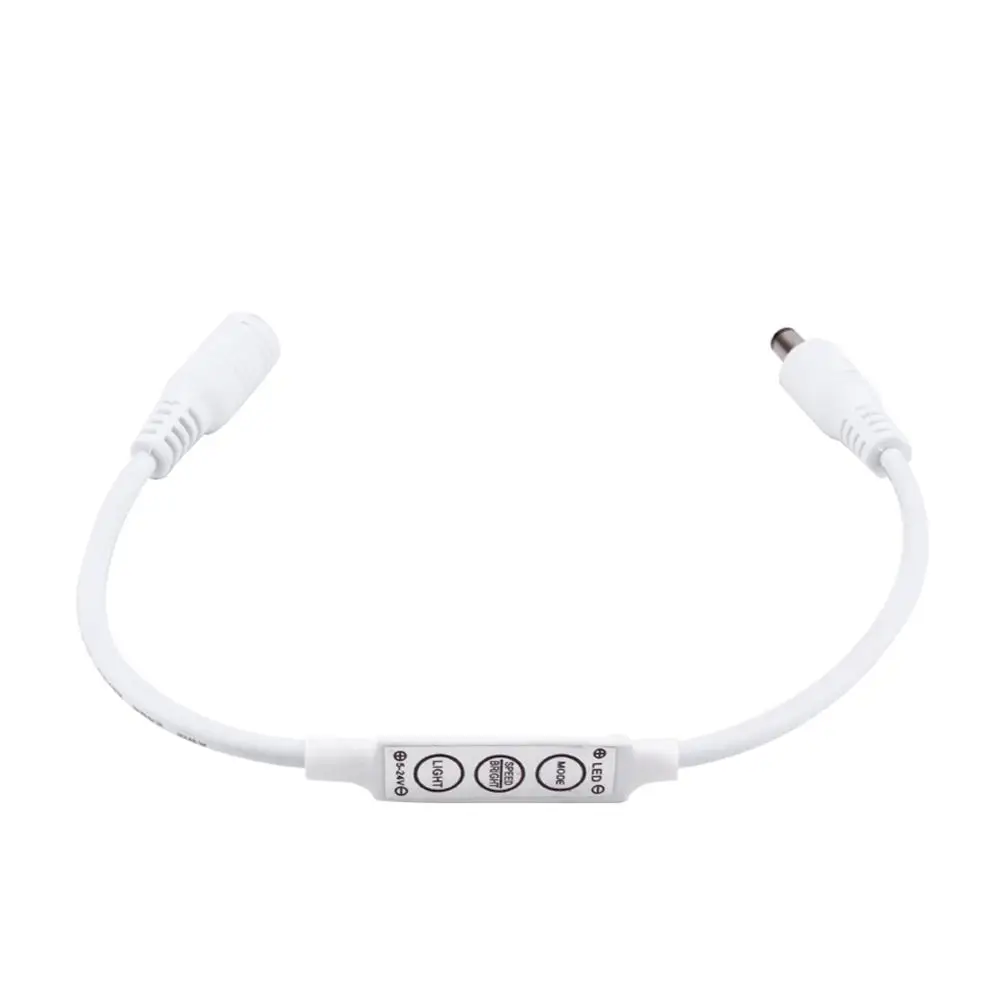 Контроллер светодиодной ленты мини 3 ключа LED RGB контроллер одноцветная