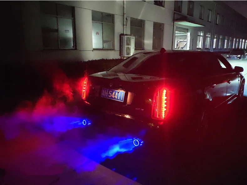 Автозапчасти выхлопная труба, глушитель со светодиодный подсветкой выхлопная труба хвост горло подходит для mercedes-benz, audi, Toyota, Honda an