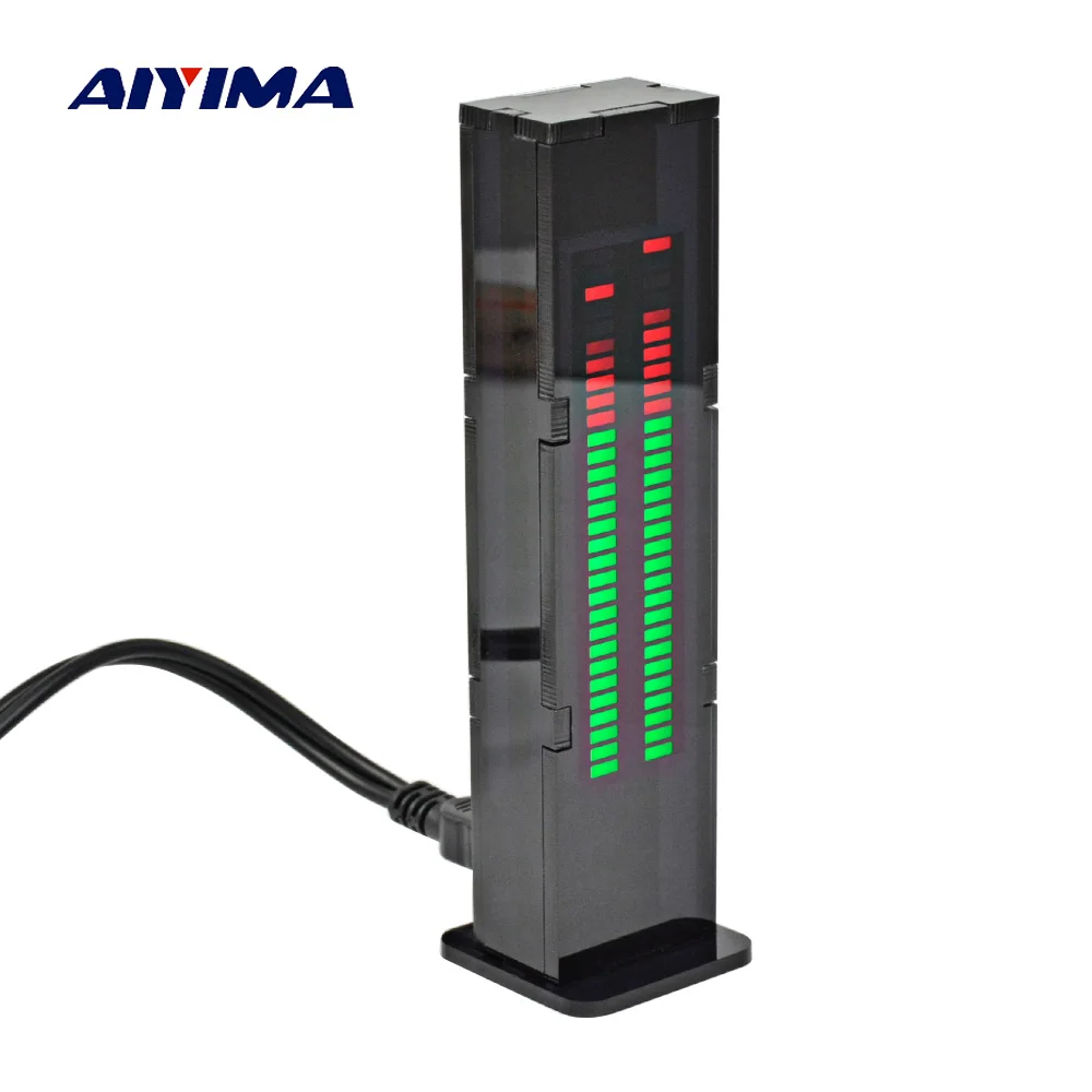 Amplificadora de Áudio Amplificadora de Nível Estéreo com Controle de Velocidade Placa Aiyima As30 Led
