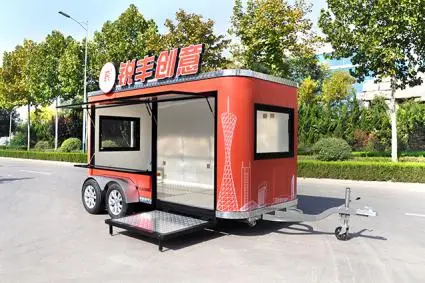 RL B43T Мобильная еда трейлер пицца грузовик барбекю играть корзину для продажи