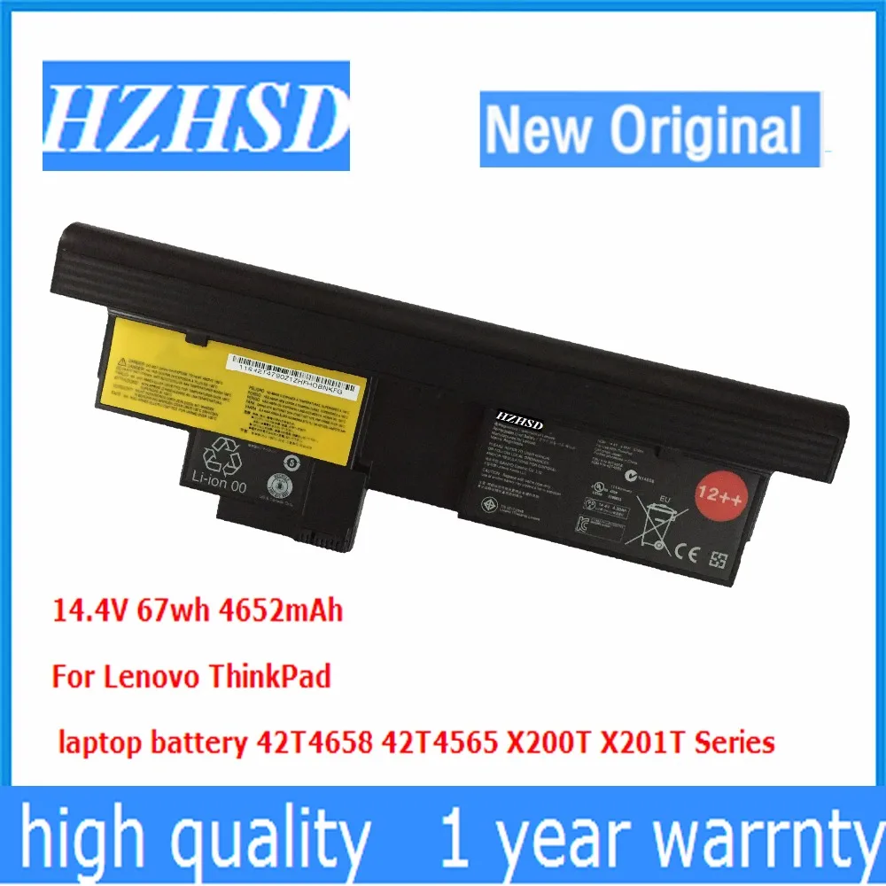 14 4 V 67wh/4600mAh Новый оригинальный X200T Аккумулятор для ноутбука 42T4658 42T4565 Lenovo ThinkPad